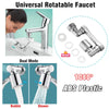 1080° Universal Rotation Faucet Sprayer Head Dual Effluent Washbasin Kitchen Robot Arm Extension Faucets Aerator Bubbler Nozzle