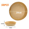 50/100Pcs Air Fryer Disposable Paper Air Fryer Accessories Square Round Oil-proof  Liner Non-Stick Mat for Kitchen Oven Baking