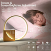 Hot Selling-Wake Up Night Light With Alarm Clock For Bedroom 3 Level Dimmable Touch Table Lamp With White Noise For Kids,Wake Up