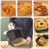 50/100Pcs Air Fryer Disposable Paper Air Fryer Accessories Square Round Oil-proof  Liner Non-Stick Mat for Kitchen Oven Baking