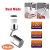 1080° Universal Rotation Faucet Sprayer Head Dual Effluent Washbasin Kitchen Robot Arm Extension Faucets Aerator Bubbler Nozzle