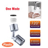 1080° Universal Rotation Faucet Sprayer Head Dual Effluent Washbasin Kitchen Robot Arm Extension Faucets Aerator Bubbler Nozzle