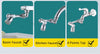 1080° Universal Rotation Faucet Sprayer Head Dual Effluent Washbasin Kitchen Robot Arm Extension Faucets Aerator Bubbler Nozzle