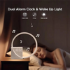 Hot Selling-Wake Up Night Light With Alarm Clock For Bedroom 3 Level Dimmable Touch Table Lamp With White Noise For Kids,Wake Up