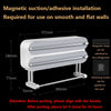 Plastic Wrap Dispenser 3in1 Magnetic & Self adhesive Cling Film Dispenser Cutter Kitchen Tool Aluminum Foil Baking Paper Cutter