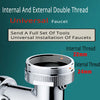 1080° Universal Rotation Faucet Sprayer Head Dual Effluent Washbasin Kitchen Robot Arm Extension Faucets Aerator Bubbler Nozzle